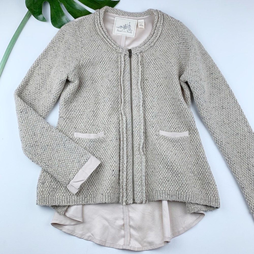 Angel of the North Anthro Cardigan Sweater S